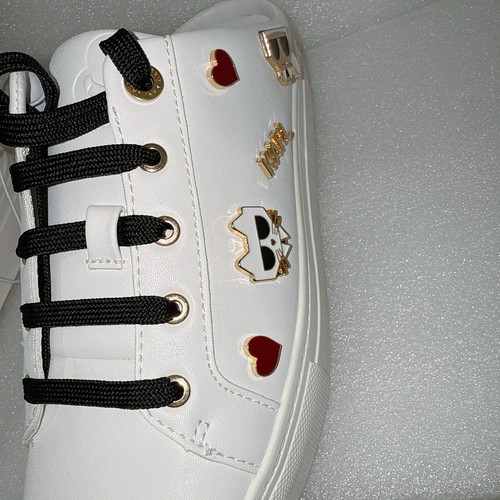 Sneakers KARL LAGERFELD PARIS Cambria stringate slip-on charm bianche donna 7,5 - Foto 3 di 7