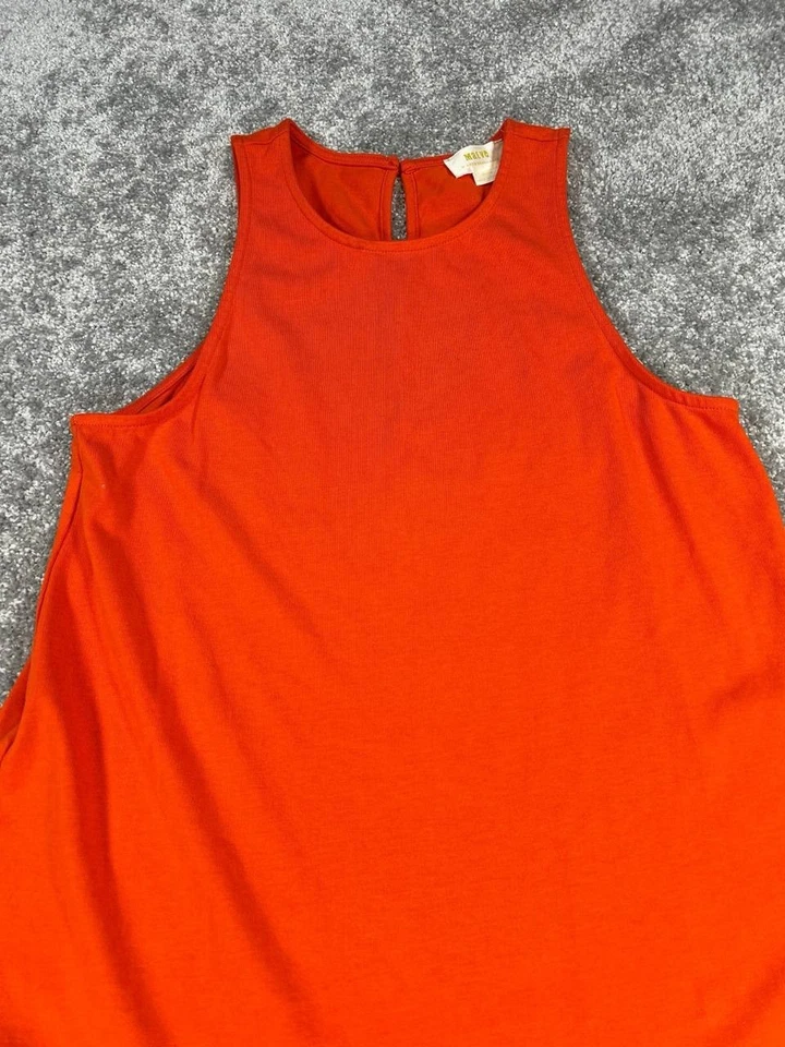 Blusa de algodón naranja mediano Maeve para mujer Foto 2 de 4