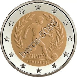 2 EURO SLOVAQUIE 2026/COUPE DU MONDE DE FOOT 1976/ DISPO  / NEUVE DE ROULEAU