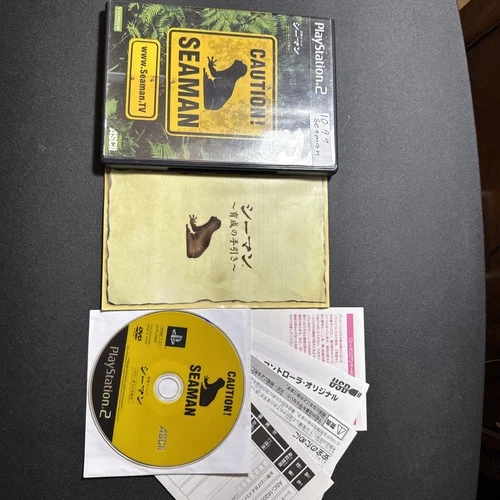 Seaman (Sony PS2) Japanese Import - Game and Case + Manual - Tested
