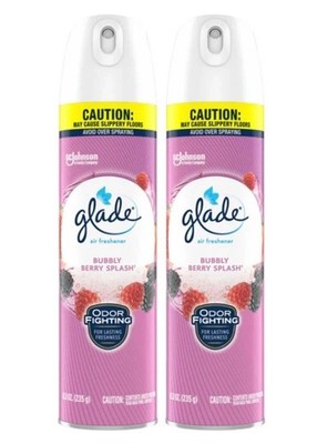 Glade Bubbly Berry Splash Air Freshener Spray, 8.3 oz. (Pack of 2) New