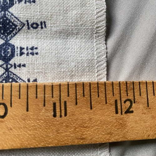 "Muestra de tela índigo Fulani Raoul Textiles lino natural 717N59 11,75""" - Imagen 8 de 11