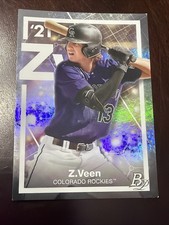 2021 Bowman Platinum Precious Elements Zac Veen #PE-6 Purple /250 (RC)