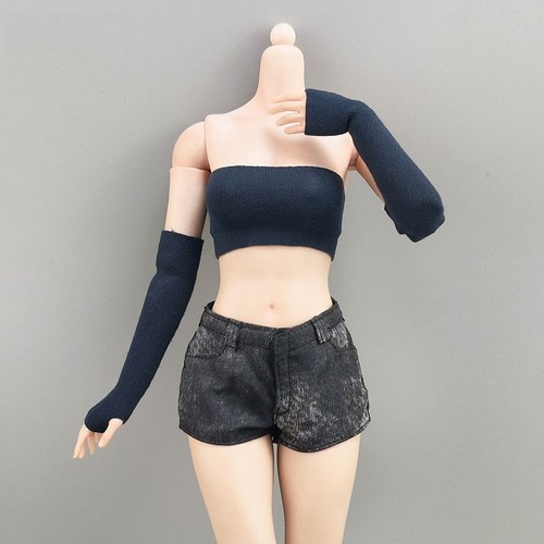 1/6 weibliche Ärmel Arm Abdeckung Rohr Top Manschette Kleidung Modell für 12" Actionfigur - Bild 2 von 43
