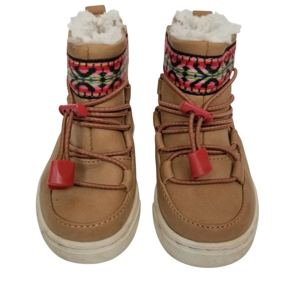 TOMS ребенка ясельного возраста унисекс девочек альпийский зимние повседневные ботинки желтовато-коричневый размер 5  - Изображение 2 из 4