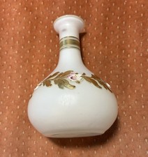 Antique Victorian Hand Painted Bristol?  Glass  Vase