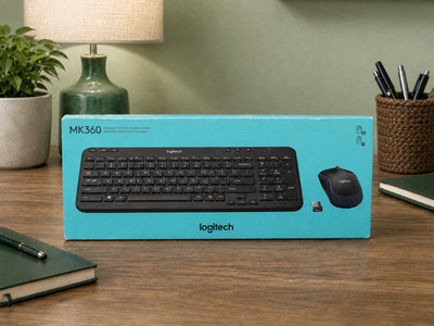 Logitech MK360 Wireless Keyboard Mouse Combo Compact Full Size USB Receiver