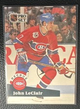 1991-92 Pro Set - John LeClair #545 French (RC)