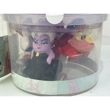 Disney Princess Ariel Bath Set Bucket With 5 Figures Ursula Flounder Sebastian