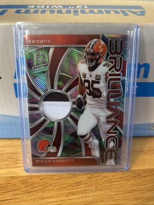 Myles Garrett [Marble Neon] #BRI-MGT 2024 Panini Spectra Brilliance /4