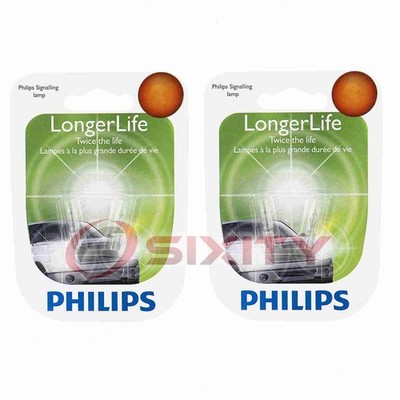 2 pc Philips Turn Signal Indicator Light Bulbs for Chrysler Daytona Laser qg