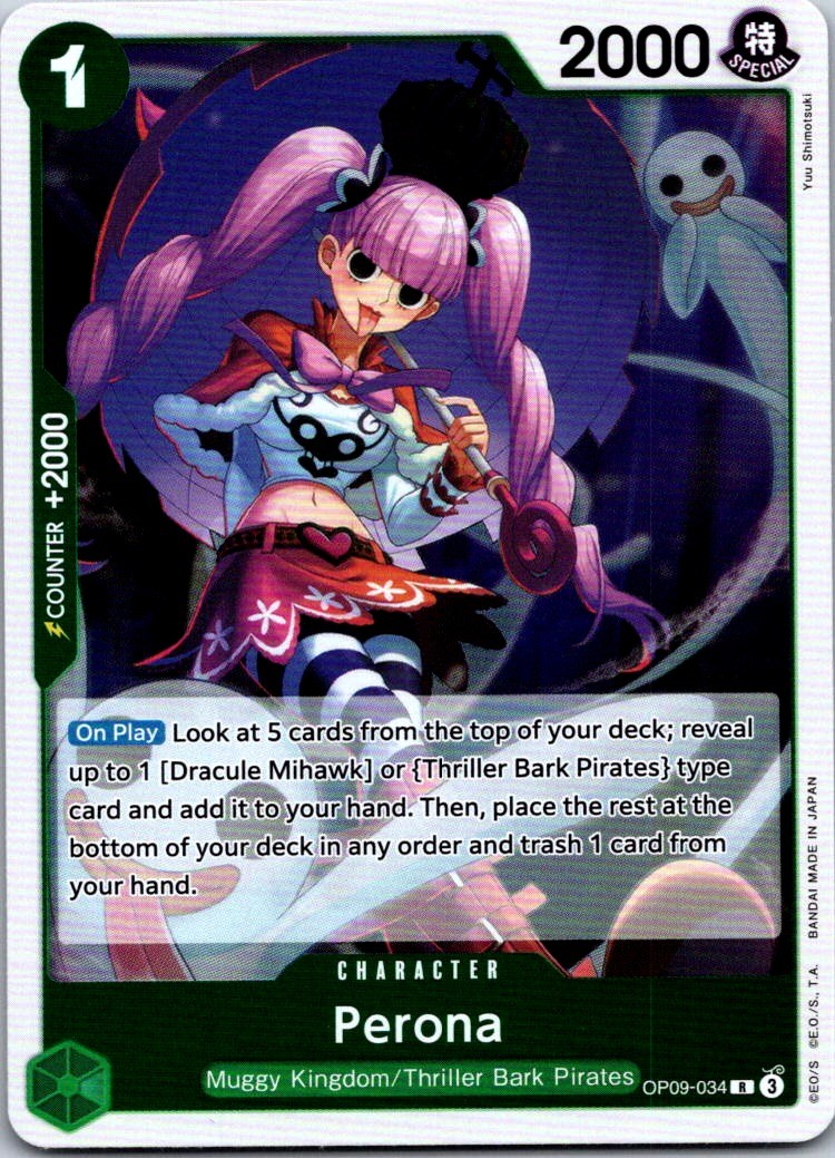 Perona OP09-034 Emperors in the New World R Foil