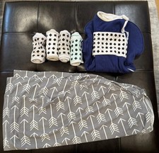 Nanit lot of 5x Swaddle Breathing Bands 0-3m, 3-6m, 3-24m Nursing Cover