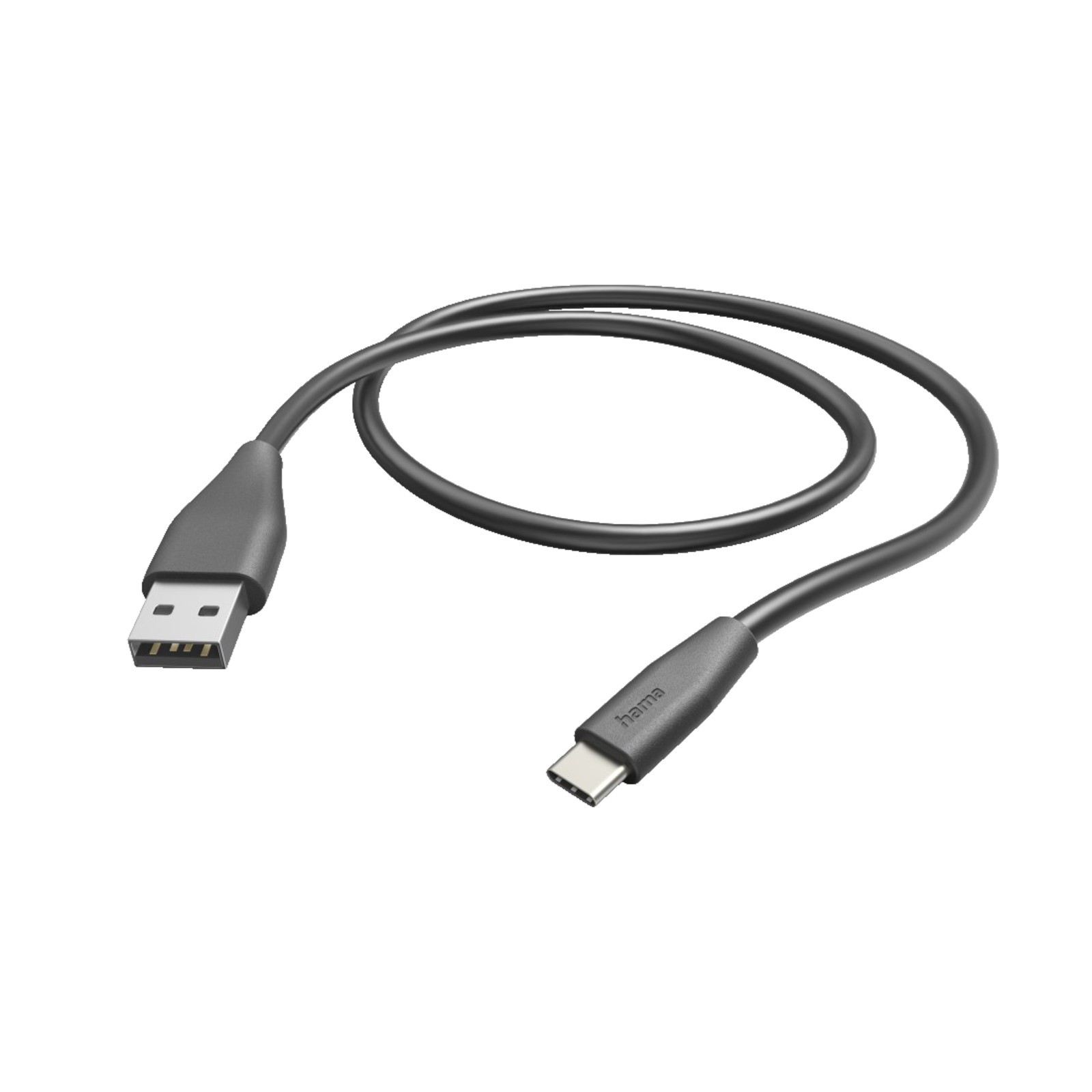 HAMA USB-A и USB-C, Ladekabel, 1,5 м, Schwarz