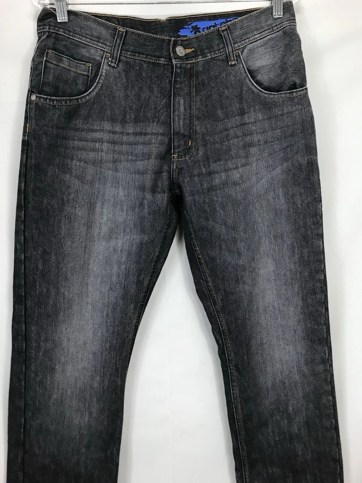 GOTCHA Jeans Mens 31x29 Skinny Straight Fit Black Cotton Polyester (tag32x30) - Image 2 of 4