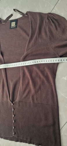 MADELEINE 36 38 S M SHIRT JÄCKCHEN BROWN SCHOKO 100% SEIDE TOPZUSTAND - Bild 5 von 12