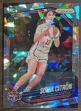 2025 Panini Prizm WNBA Sonia Citron Cracked Ice RC Mystics #122 SP