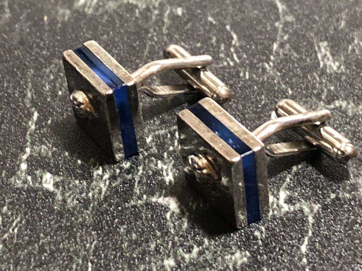 Versace Cufflinks Silver Medusa - Used with Box, Minor Scratches, Chips thumbnail 3