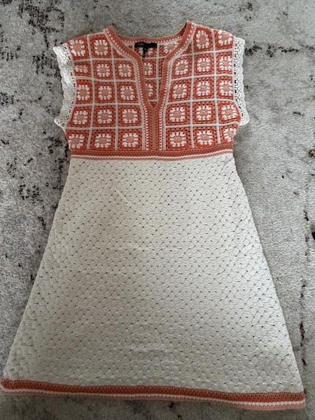 Women Maje Dress Orange Knit S