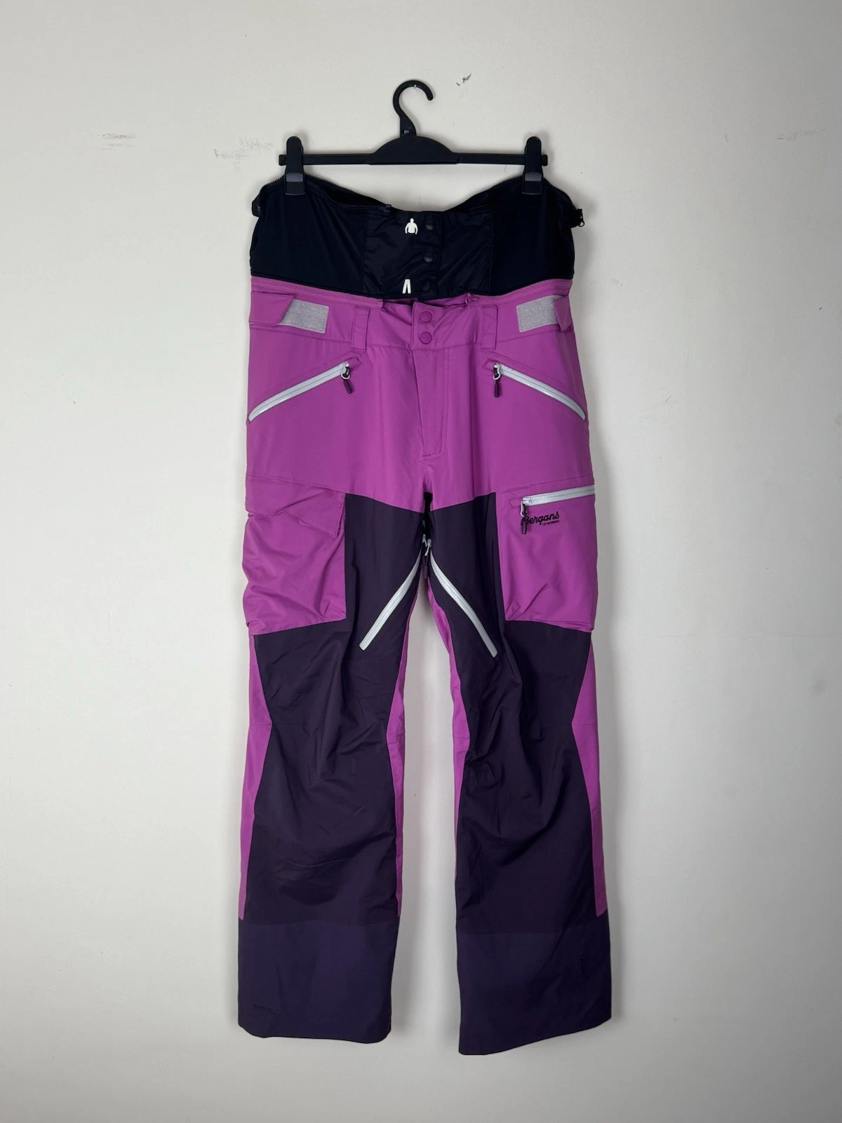 Bergans Hafslo Insulated Lady Ski Pants Pink & Purple L Waterproof Breathable