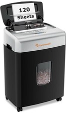 Commercial Paper Shredder Industrial 120 Sheet Micro Cut Heavy Duty Home Office