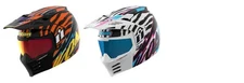 Icon Adult Elsinore Rad Dawn Helmet Modular | XS S M L XL 2XL 3XL | Black White