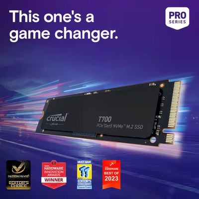 Crucial - T700 4TB Internal SSD PCIe Gen 5x4 NVMe | eBay