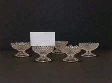 Lot of Westmoreland English Hobnail RARE Placecard Holder Salt Cellars Vintage 