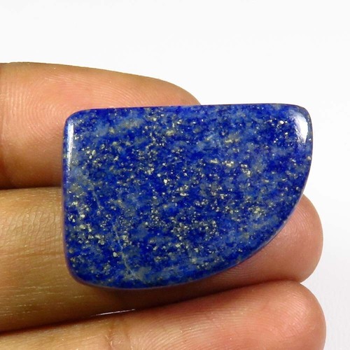 Natural Blue Lapis Lazuli Cabochon 27x20mm Smooth Fancy Gemstone 33Cts DIY LS-24 - Picture 4 of 9