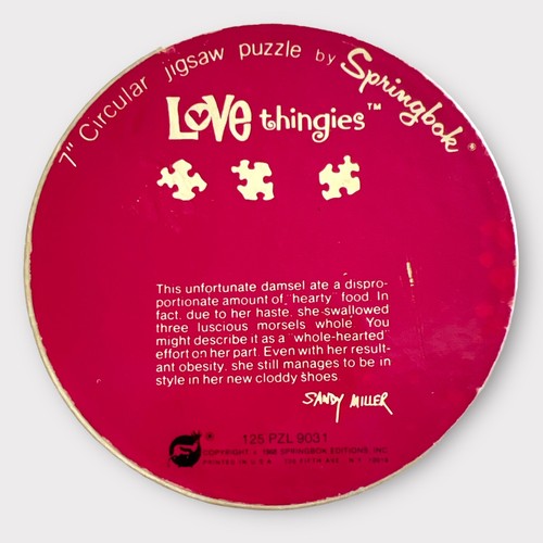 Vtg 1968 Springbok Puzzle Love Thingies Sandy Miller #9031 Missing Pcs & Extras - Picture 4 of 7