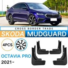 For SKODA Octavia Pro 2021-2024 ABS Plastic Fender car tire mud shield 4PCS