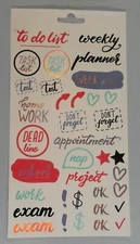 Let's Planner stickers to do list Dead Line work weekly Nap 262833