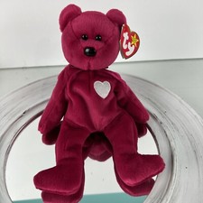 Ty Beanie Baby Valentina DOB February 14, 1998 Bear MWMT 104