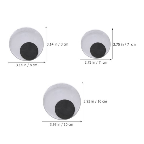 3 Pairs Big Size Stickers Googly Self Adhesive for Craft - 第 3/12 張圖片