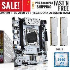 X99 K9 Motherboard LGA 2011-3 Xeon E5 2660 V3 16G DDR4 2666MHz RAM M.2 Combo Kit