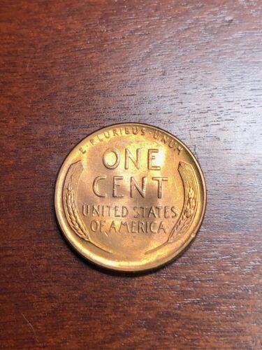 Error 1955 S Wheat Penny, GEM/BU Red, 2 Die Breaks On Wheat Stocks, Both Side - Picture 2 of 10