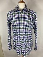Forsyth Mens Size Large Non Iron 100 Cotton Long Sleeve Shirt -S-17