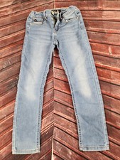 Girls Jordache Skinny Blue Jeans Adjustable Waist Kids Size 7 Regular