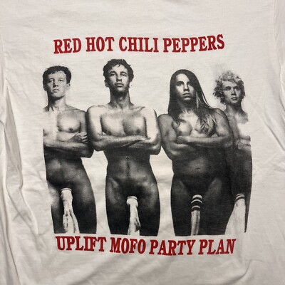 Vintage Red Hot Chilli Peppers Uplift Mofo Party Plan T Shirt M | eBay
