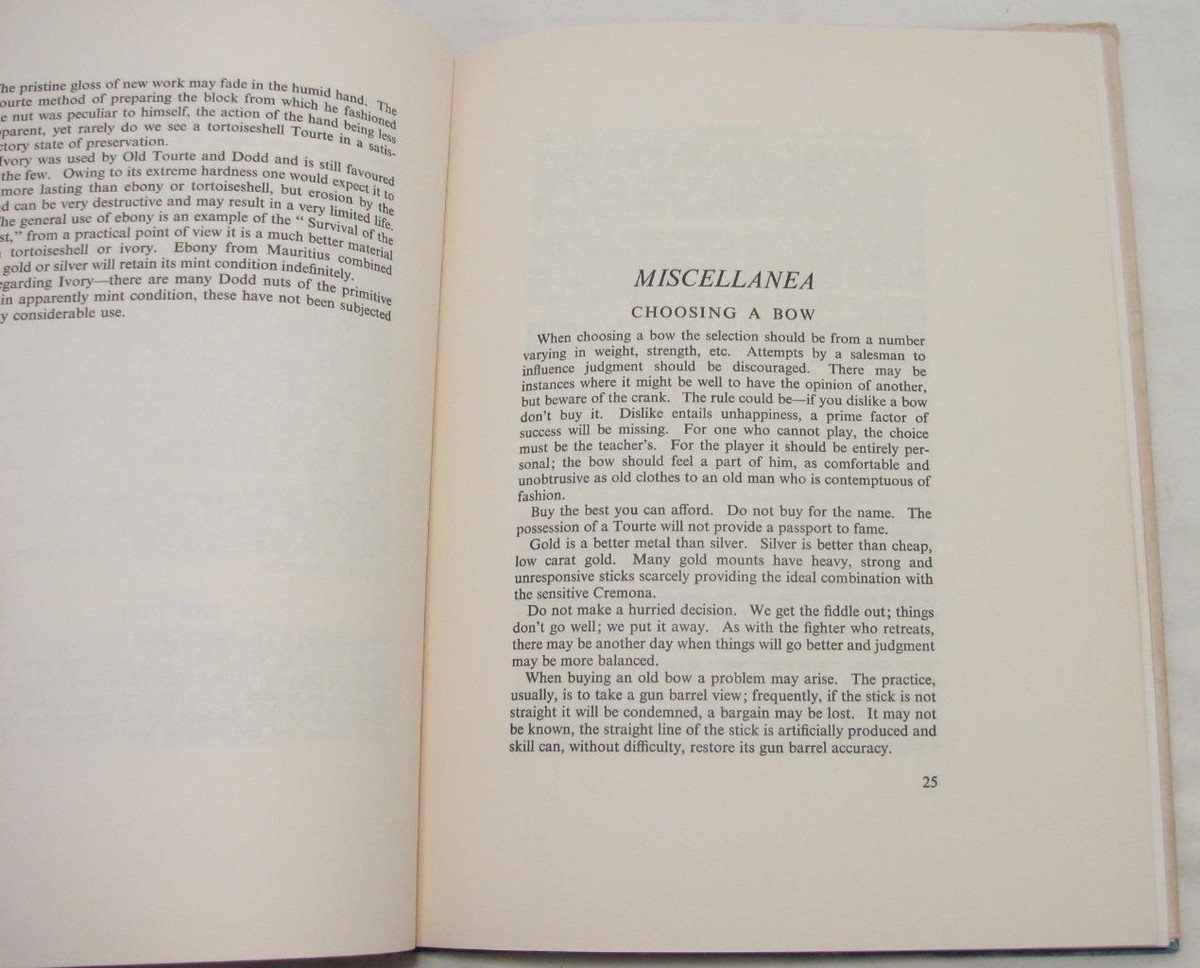 VTG 1964 Bows and Bow Makers by William Retford Violin
