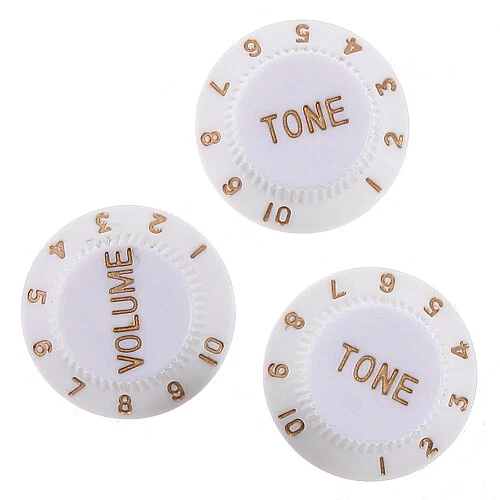 Strat White Guitar  Knobs for USA Pots  BLOW OUT SALE Not restocking