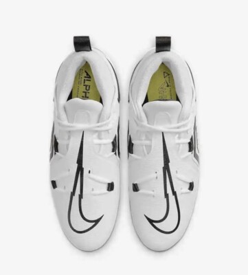 Nike Alpha Menace Pro 3 Panda White Football Cleats CT6649