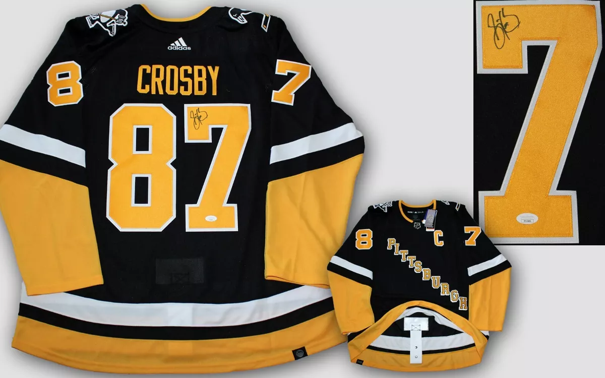 Sidney Crosby Signed Jersey Pittsburgh Penguins Black Adidas