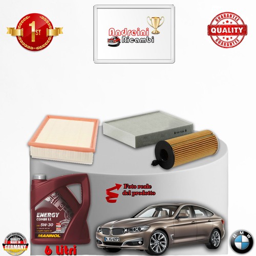 KIT TAGLIANDO FILTRI + OLIO BMW SERIE 3 GT F34 320 D 135KW 184CV DAL 2015 -> - Imagen 2 de 2