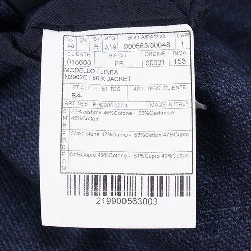 Boglioli Darker Blue Soft Knit Cashmere 'K Jacket' Sport Coat 36R NWT - Picture 9 of 9