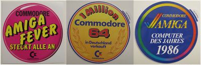 COMODORE C64 - 1 MILLION STICKERS + AMIGA FEVER + COMPUTER OF THE YEAR 1986