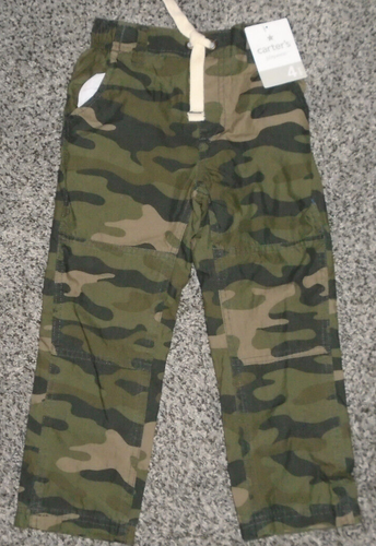 Carter's Playwear Major Hunk Long Sleeve Shirt 4T Camouflage Pants Kids 4 Set - Picture 3 of 4