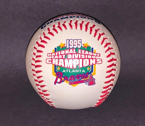 1995 SIGNED N.L East Division Champions PEDRO BORBON Autographed Baseball MLB - Picture 4 of 6