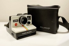 Vintage Polaroid Land Camera Rainbow One Step PLUS Polaroid Black Case