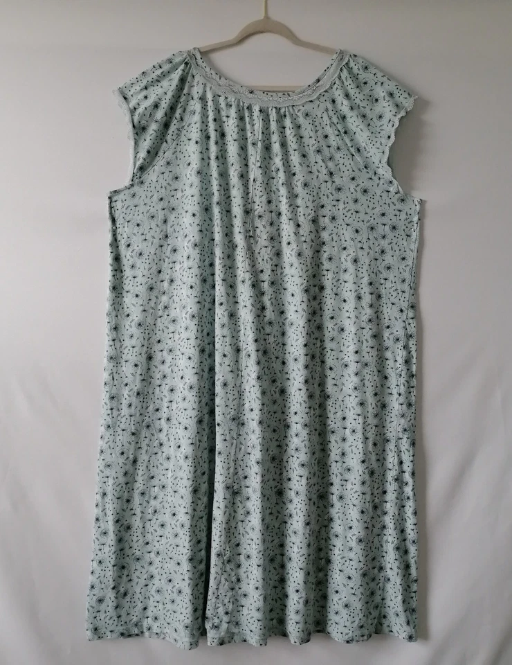 Maxi Vestido Croft & Barrow Íntimo Para Mujer Detalle de Encaje Floral Noche Talla 2X Foto 2 de 4